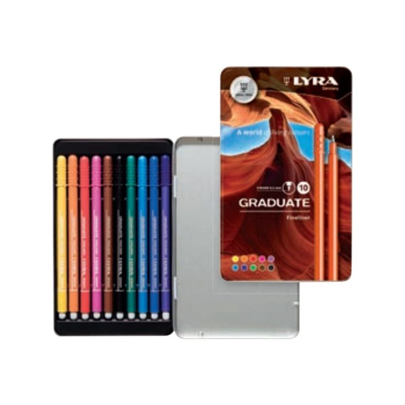 4084900601518-Lyra Graduate - 10 Feutres fins - couleurs assorties-P_400005208_1-0