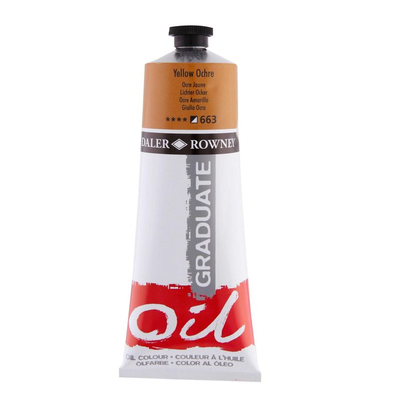 50808175-Daler-Rowney Graduate 663 - Peinture à huile - 38 ml - ocre jaune-P_400005239_1-0