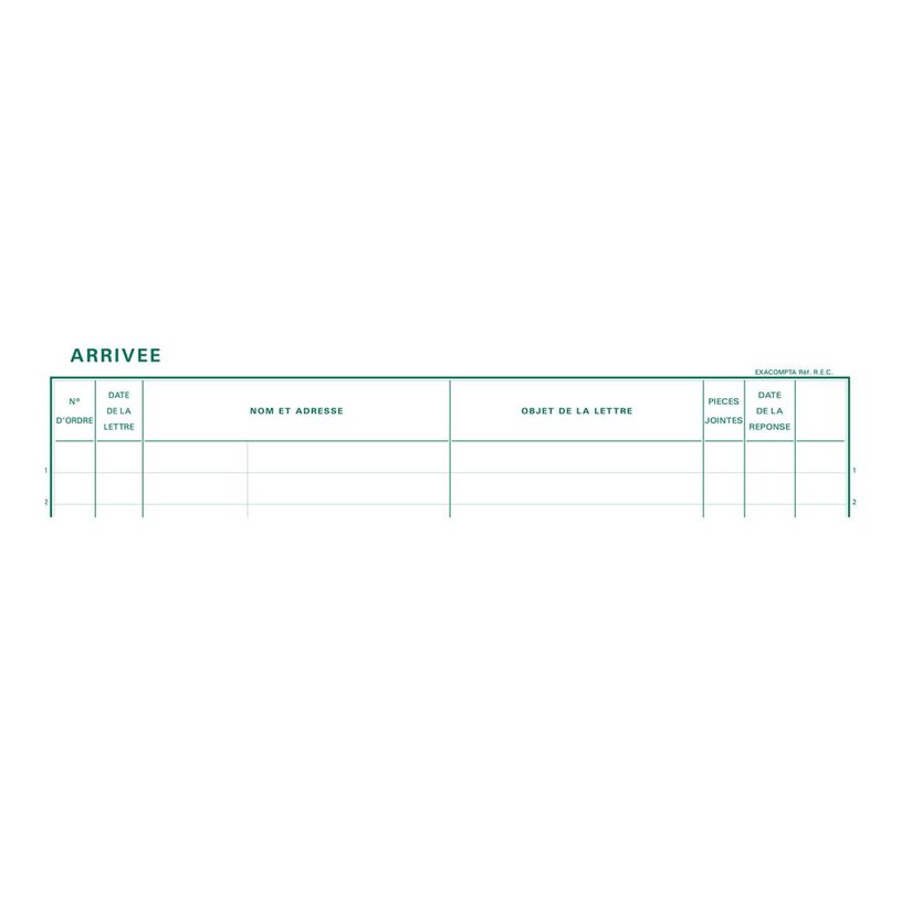 3130630044024-Exacompta - Registre Enregistrement du courrier - 32 x 27 cm - 200 pages-P_400005475_1-0