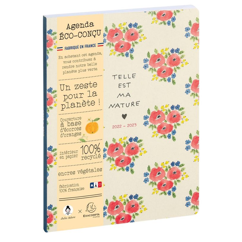 3660942072359-Agenda Green by Julie Adore septembre à décembre - 1 semaine sur 2 pages - 15 x 21 cm - disponible dans dif-P_400005850_6-0