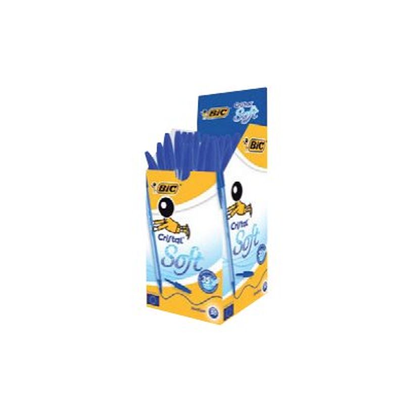 3086123355361-BIC Cristal SOFT - 50 Stylos à bille - bleu - 1.2 mm-P_400006353_1-0