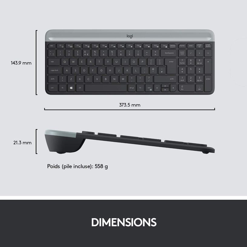 5099206086463-Logitech MK470 - Ensemble clavier et souris sans fil - ultra fin - Azerty - graphite-P_400006902_13-10
