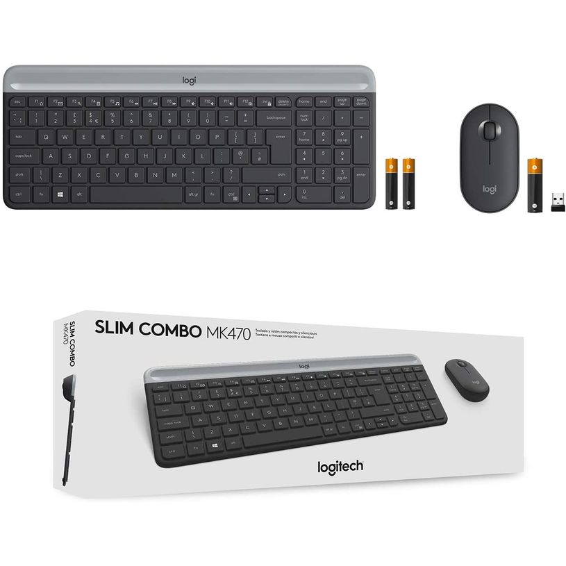 5099206086463-Logitech MK470 - Ensemble clavier et souris sans fil - ultra fin - Azerty - graphite-P_400006902_14-11