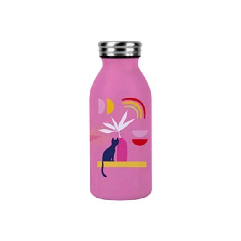 3700572754987-Kiub Chats Pop - Bouteille isotherme 350 ml - blanc coco-P_400007716_1-0