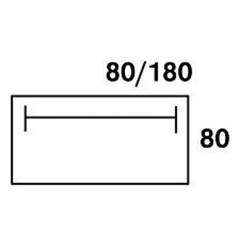 3253310175228-Bureau droit DUAL - L180 - Pieds blanc - plateau imitation Erable-P_400009037_6-4