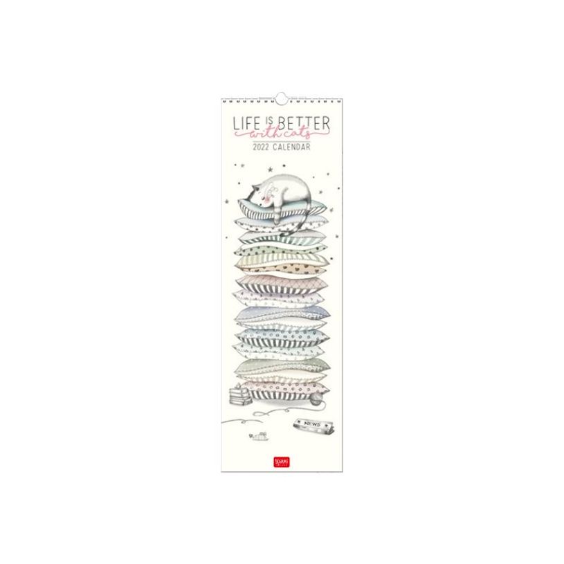 8054320562504-Legami Sketchy Cats - Calendrier illustré mensuel - 16 x 49 cm-P_400009309_1-0