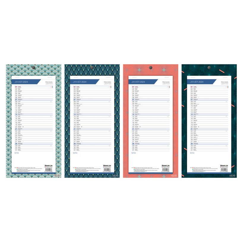 3147280087646-Lecas Graphics - Calendrier de bloc mensuel à feuillets - 16 x 33 cm - disponible dans di-P_400009508_1-0