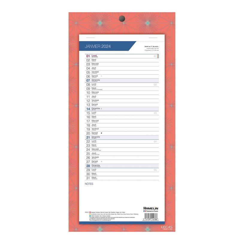 3147280087646-Lecas Graphics - Calendrier de bloc mensuel à feuillets - 16 x 33 cm - disponible dans di-P_400009508_4-3