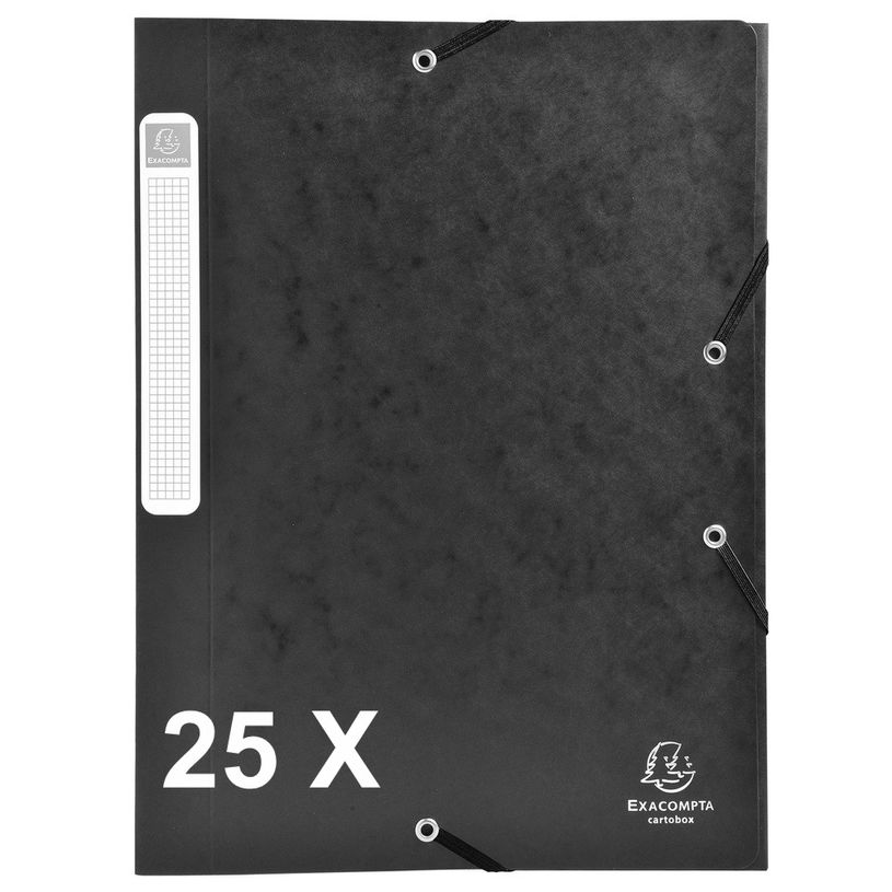 3141879161854-Exacompta - 25 Boîtes de classement en carte lustrée - dos 25 mm - noir (livrées à pla-P_400010541_1-0