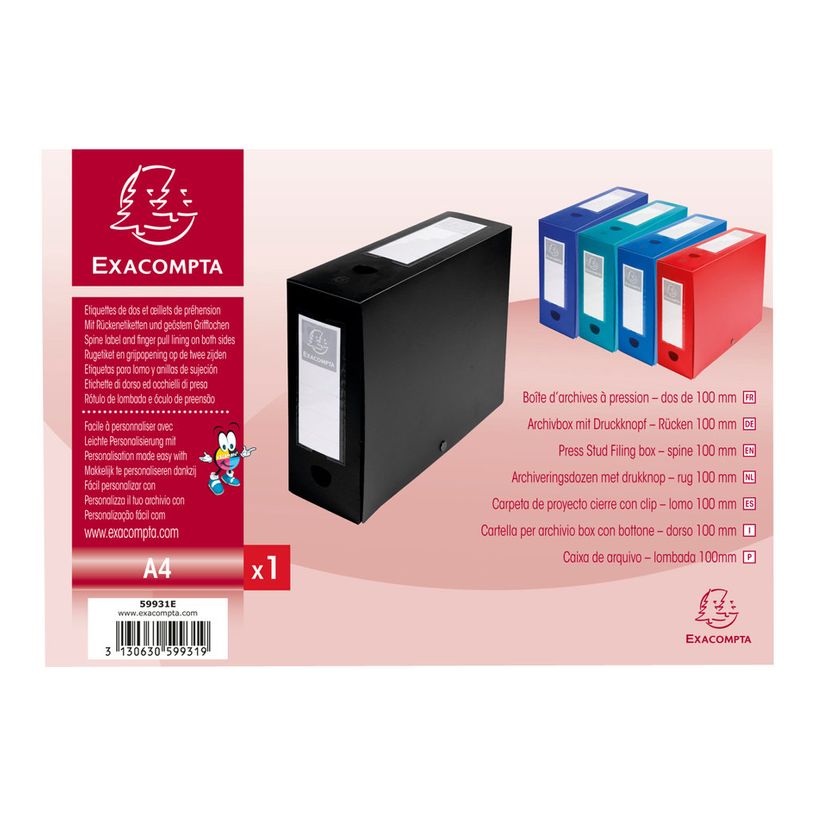 3130632599317-Exacompta - 10 Boîtes de classement à pression - dos 100 mm - noir - polypro-P_400010597_4-3