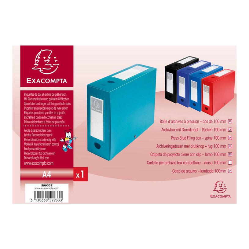 3130632599331-Exacompta - 10 Boîtes de classement à pression - dos 100 mm - vert - polypro-P_400010599_2-1