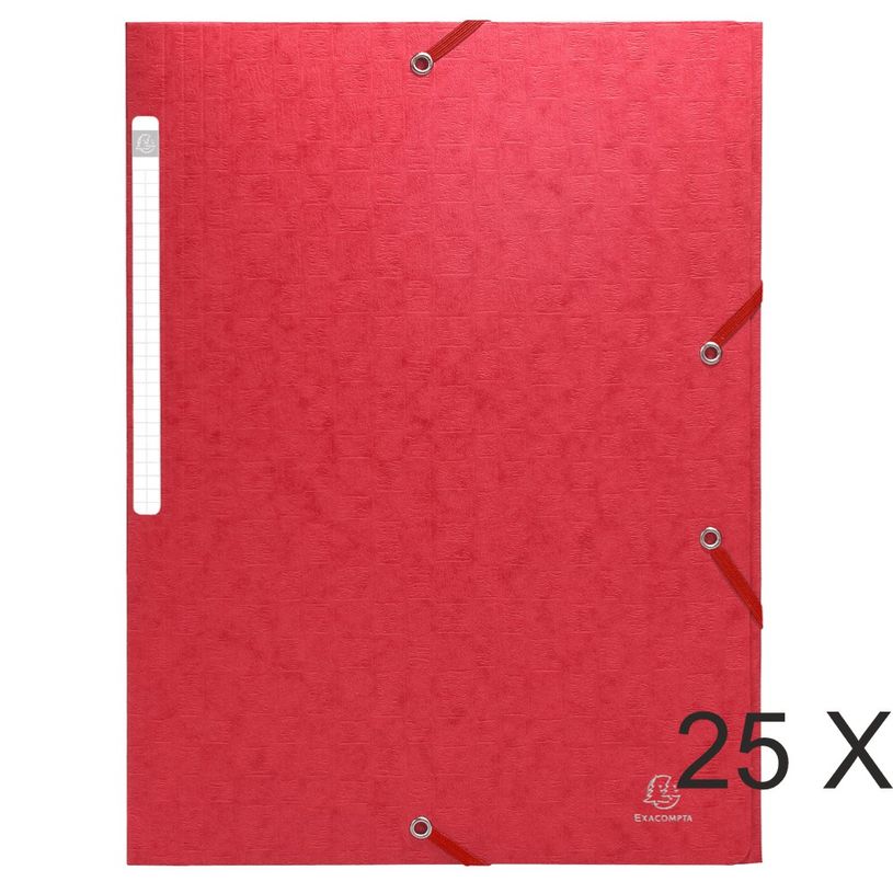 3130633559556-Exacompta Scotten - 25 Chemises à 3 rabats - A4 - rouge-P_400011142_1-0