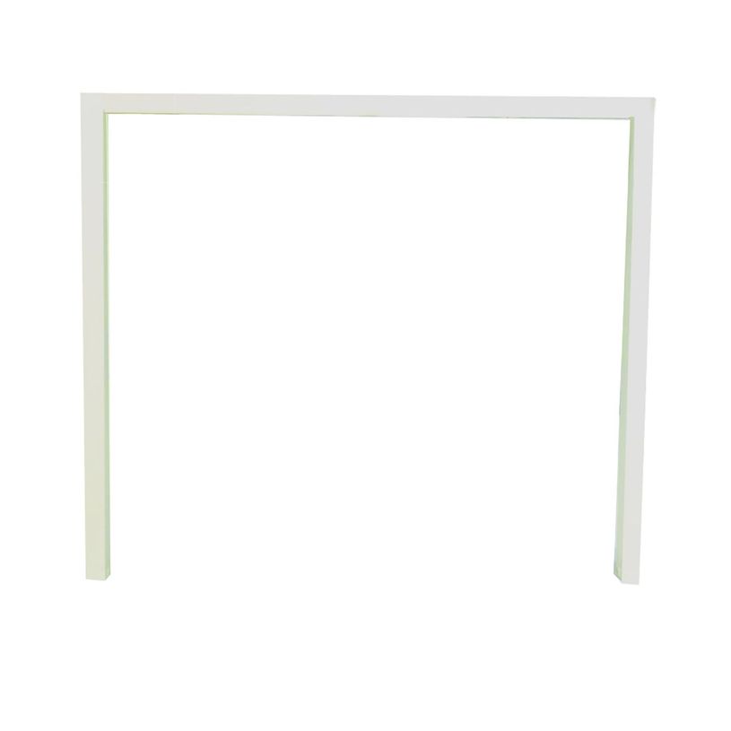 0404000120605-Bureau simple IRIS - L120 cm - Pieds blanc - plateau imitation Chêne clair-P_400012060_2-1
