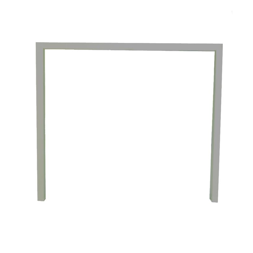 0404000120933-Bureau simple IRIS - L160 cm - Pieds aluminium - plateau imitation Chêne gris-P_400012093_2-1