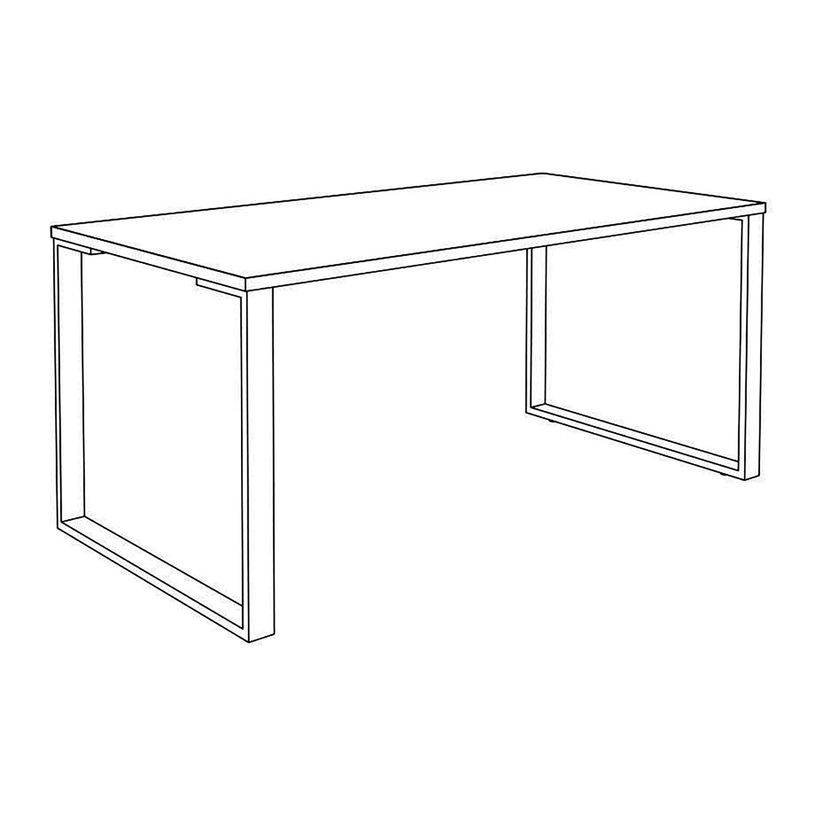 0404000122791-Bureau droit LOFTER - L140 cm - Plateau Blanc - pied Blanc-P_400012279_5-4