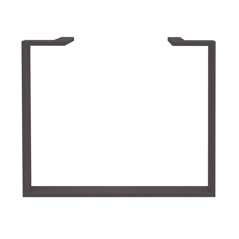 0404000122968-Bureau droit LOFTER - L160 cm - Plateau imitation chêne gris - pied Carbone-P_400012296_3-2