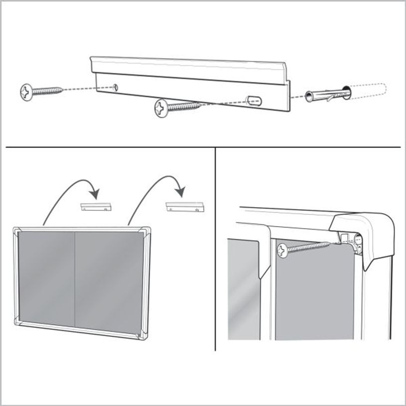 5028252611619-Nobo - Vitrine d'affichage - 27 feuilles A4 - surface en feutre gris - porte coulissante - 199,7 x 96,7--4