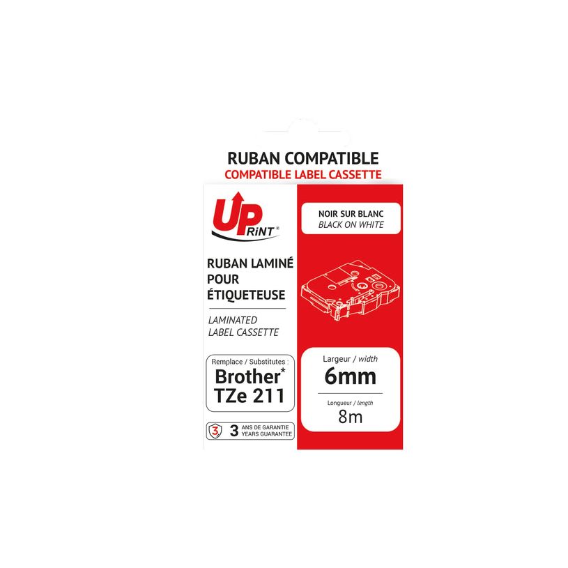 3584770437206-UPrint - Ruban d'étiquettes auto-adhésives pour Brother TZe131 - 1 rouleau (12 mm x 8 m) - fo-P_400013500_3-1