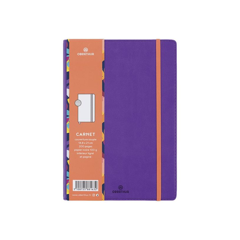 3108725881632-Oberthur Carmen - Carnet de notes souple A5 - ligné - 200 pages - violet-P_400013815_5-4