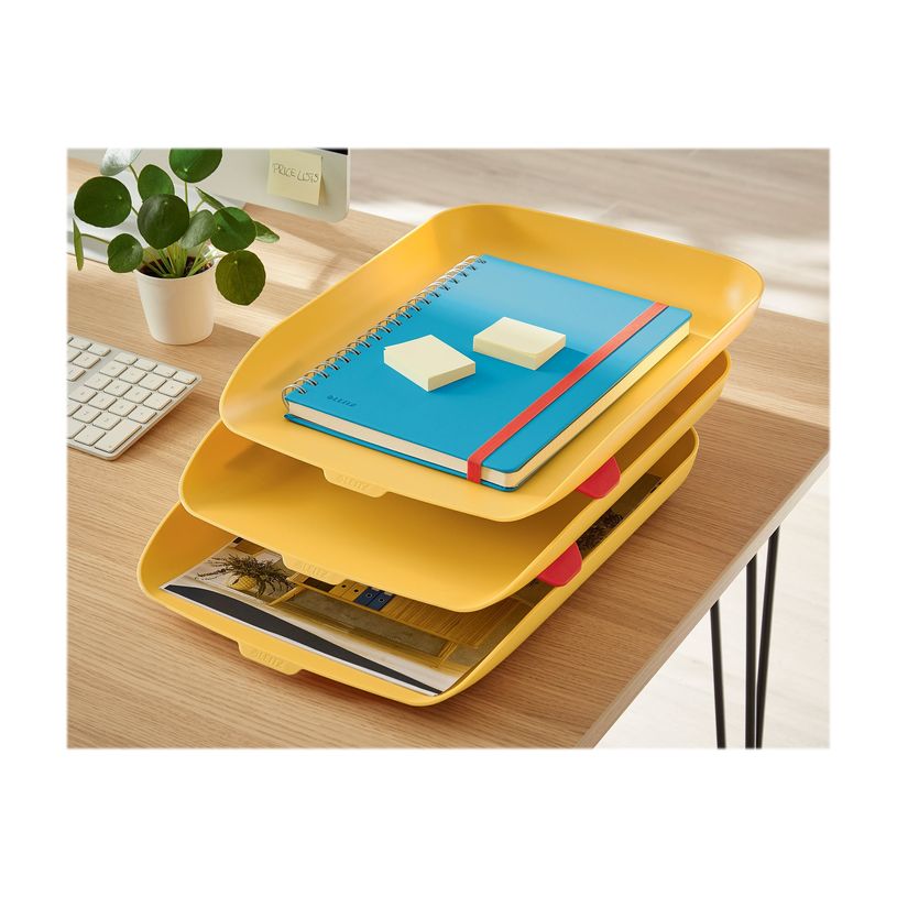 4002432126255-Leitz Cosy - 3 Corbeilles à courrier plastique - jaune-P_400014152_1-1
