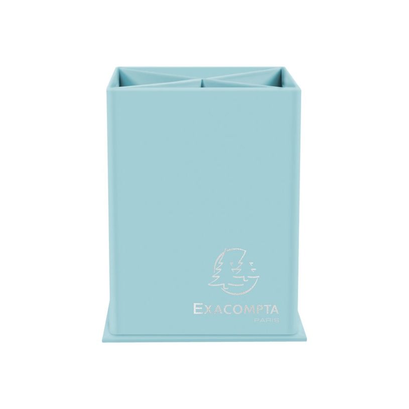 9002493099876-Exacompta Aquarel - Pot à crayons en carton - 4 compartiments - bleu pastel-P_405110126_1-0