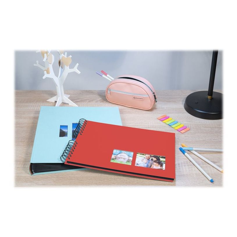3130630150084-Exacompta Milano - Album photos 32 x 22 cm - 50 pages - rouge-P_405110526_1-3