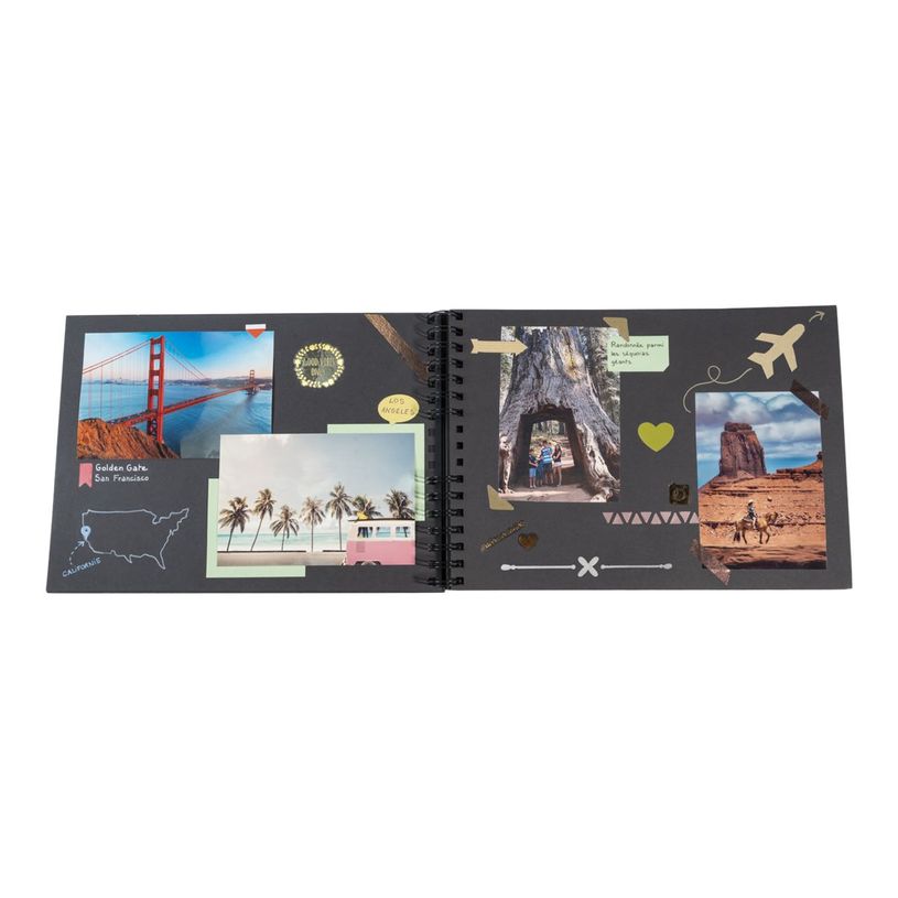 3130630168010-Exacompta ScrapAddict - Album scrapbooking - 32 x 22 cm - 70 pages noires-P_405110545_7-3