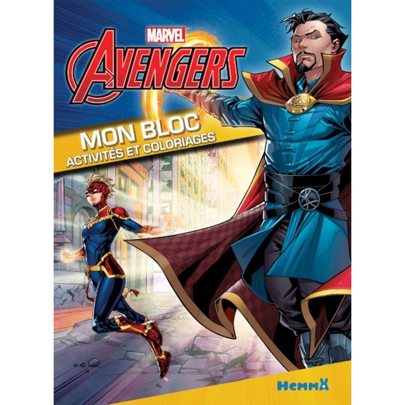 9782508048258-Marvel Avengers Mon bloc Activités et coloriages (Dr Strange et Captain Marvel)-P_405110804_1-0