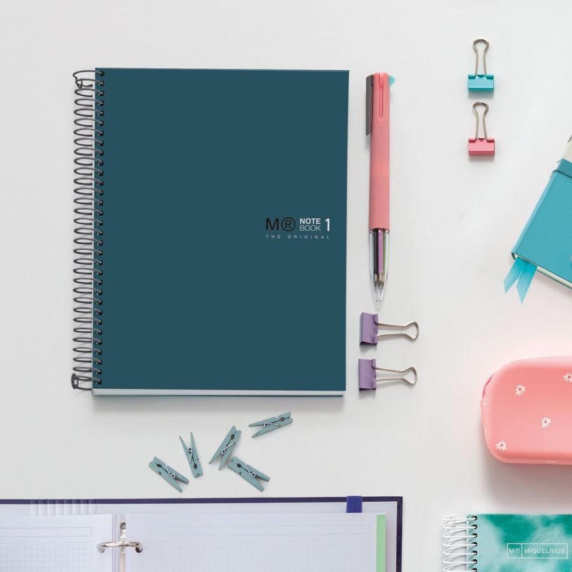 8422593465899-THE ORIGINAL NOTEBOOK, couverture rigide, A5, quadrillage 5x5 mm, 80 feuilles de 1 couleurs, Miquelrius--3