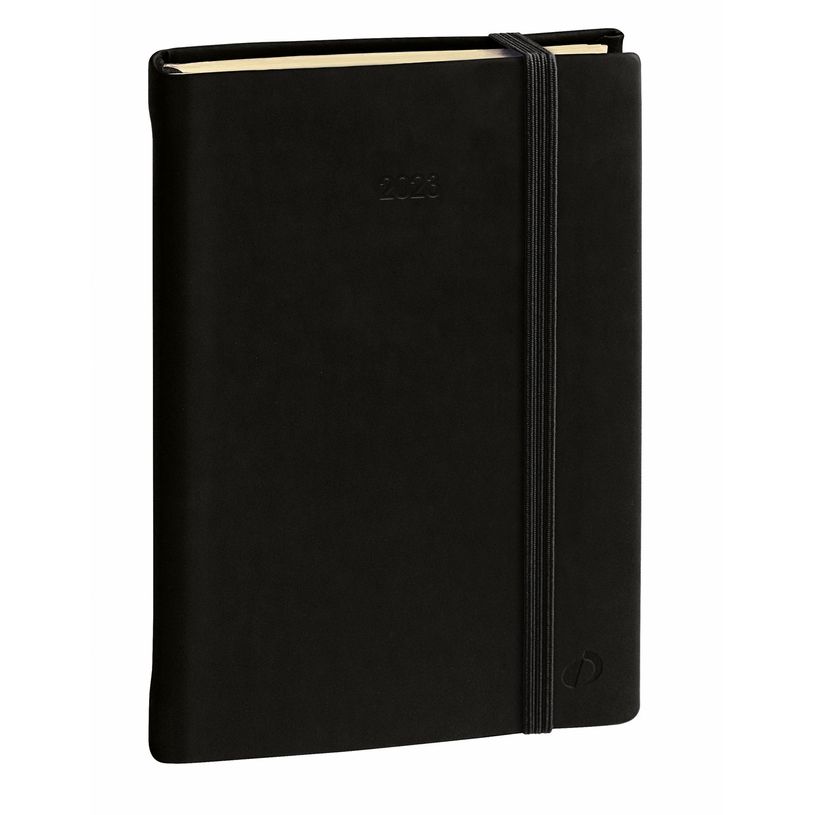 3371010466535-Agenda à élastique Silk President Prestige - 1 semaine sur 2 pages - 21 x 27 cm - noir --P_405112842_1-0