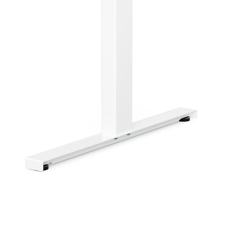 3760350281081-Bureau électrique UGO - L140x80cm - pieds blancs - plateau imitation chêne Stone-P_405113026_6-5