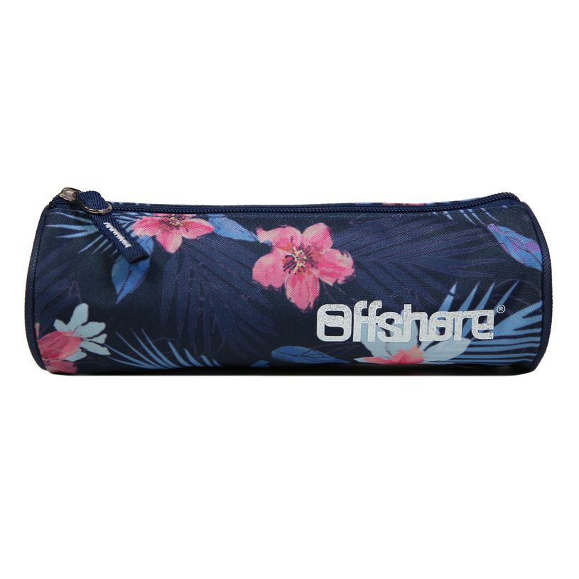 3666311001081-Trousse ronde Offshore - 1 compartiment - bleu marine et imprimé - Bagtrotter-P_405114118_1-0