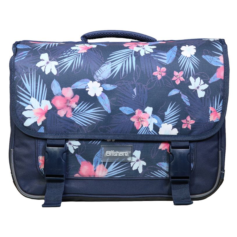 3666311001050-Cartable Offshore 38 cm - 2 compartiments - bleu marine et imprimé - Bagtrotter-P_405114120_1-0