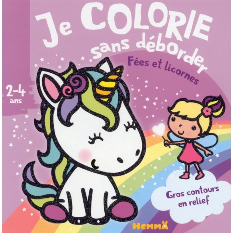 9782508040221-Je colorie sans déborder (2-4 ans) - Fées et licornes-P_405116258_1-0