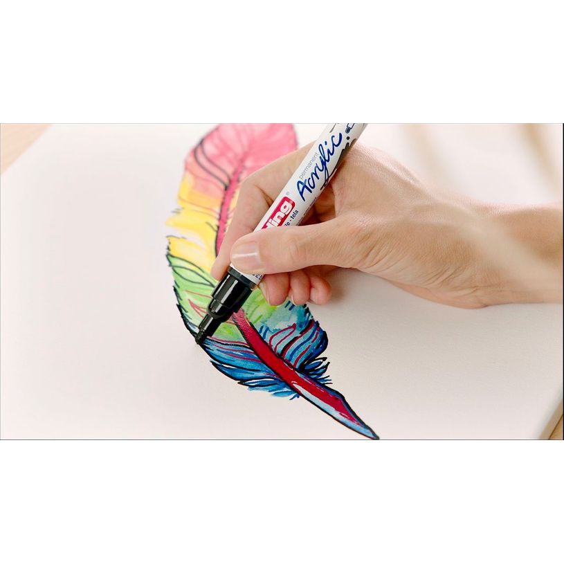 4057305027436-Edding 5100 - Marqueur acrylique - rose fluo-P_405117073_6-5