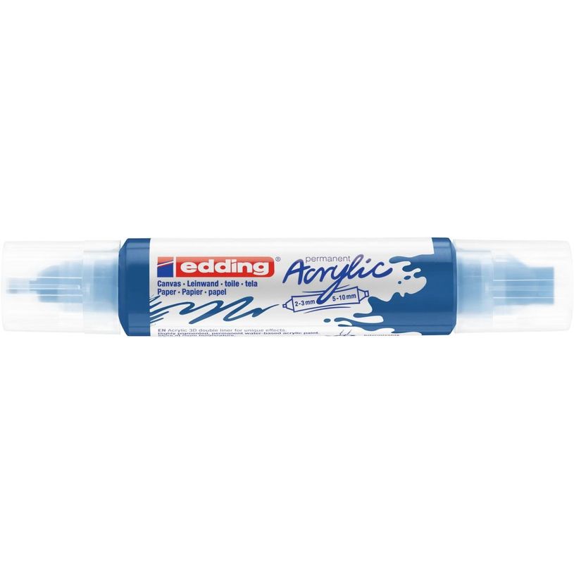 4057305028426-Edding 5400 3D liner - Marqueur acrylique à deux pointes - bleu gentiane-P_405117123_2-1