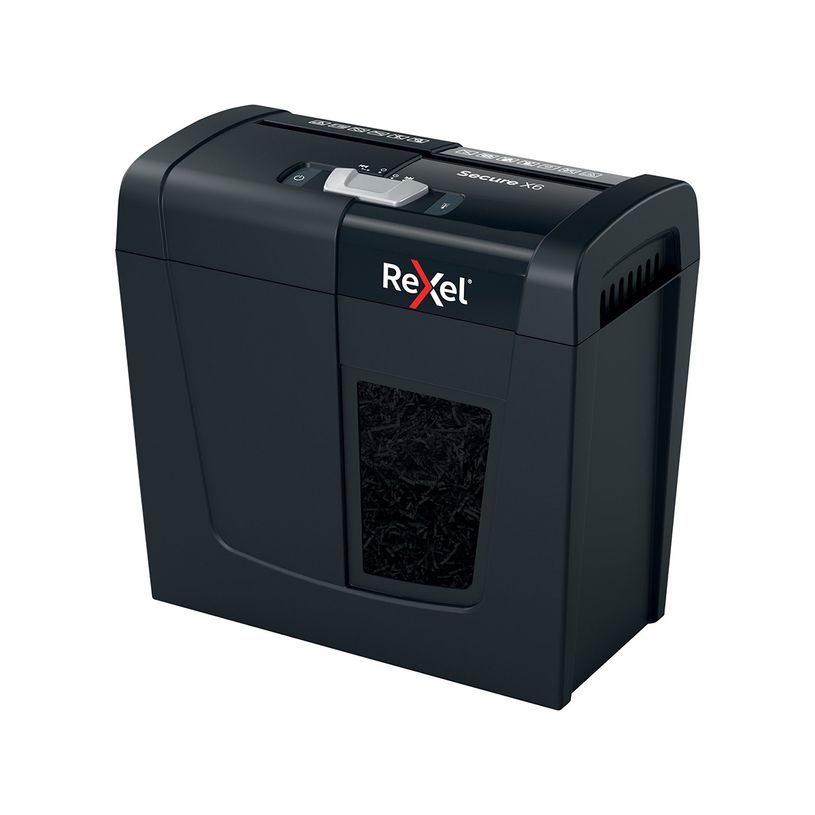 5028252615266-Rexel Secure X6 - destructeur de documents coupe croisée - 6 feuilles - Corbeille 10 litr-P_405117167_2-0