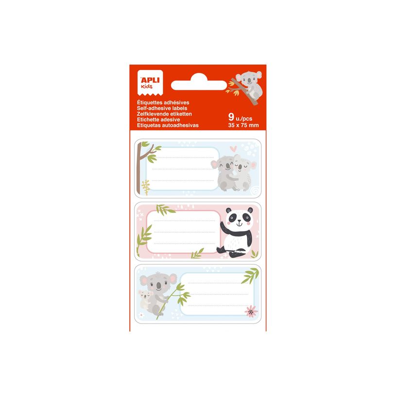 8410782190165-Apli Dinosaures - 9 Étiquettes scolaires - 75 x 35 mm-P_405117704_1-0