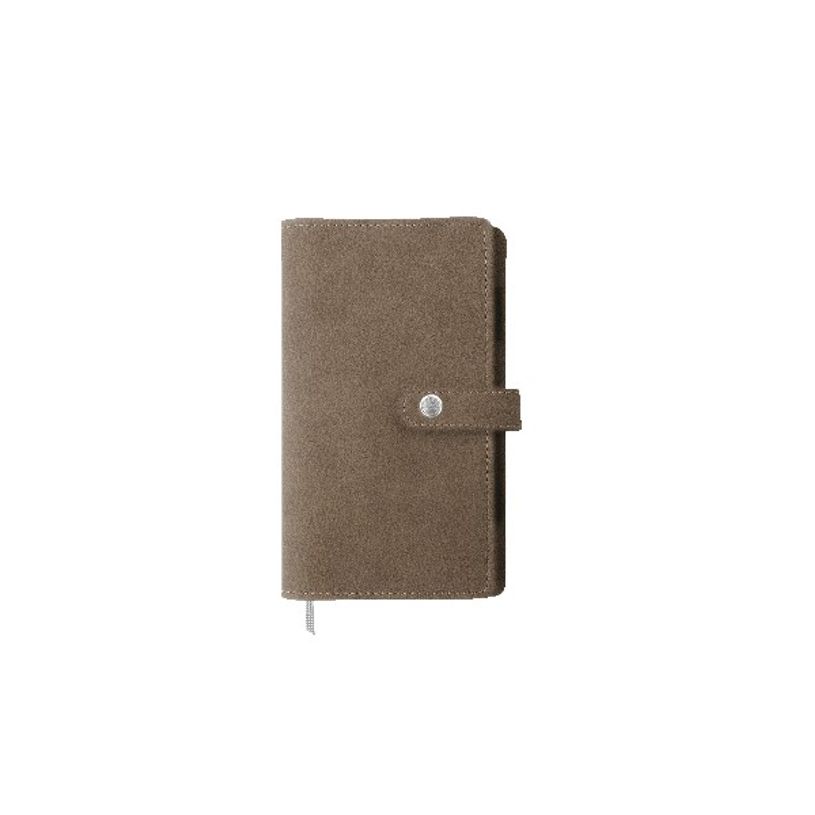 3664447129112-Agenda de poche spiralé Kent - 1 semaine sur 2 pages - 9,5 x 17,5 cm - taupe - Oberthur-P_405120080_1-0