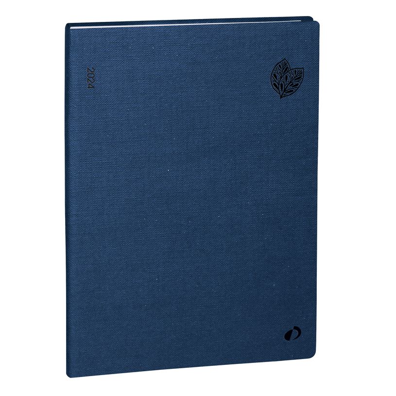 3371010476756-Agenda Diana recyclé - 1 semaine sur 2 pages - 21 x 27 cm - bleu marine - Quo Vadis-P_405120776_1-0