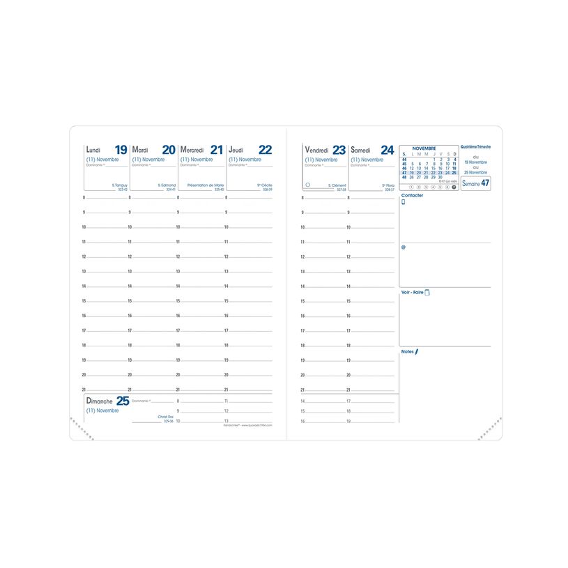 3371010476060-Agenda de poche Club Randonnée avec répertoire - 1 semaine sur 2 pages - 9 x 12,5 cm - s-P_405120838_2-1