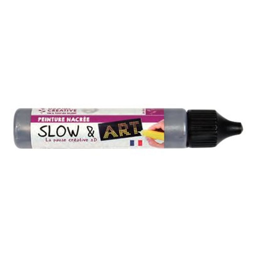 3471056163457-Graine Creative Slow & Art - peinture - vert anis nacré - 30 ml-P_405121237_1-0