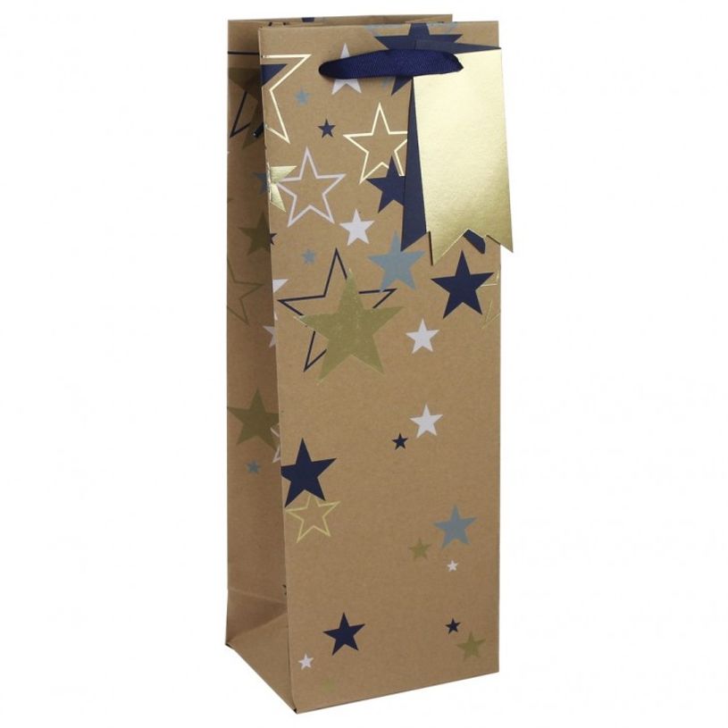 5033601004806-Clairefontaine Everyday Adult - Sac cadeau bouteille - 12,7 cm x 9 cm x 35.5 cm - pluie d'-P_405124566_1-0