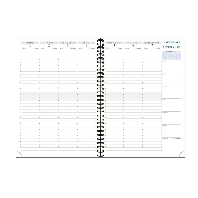3660942081344-Agenda Casual - 1 semaine sur 2 pages - 16 mois - 21 x 29,7 cm - bleu clair - Exacompta-P_405128579_2-1