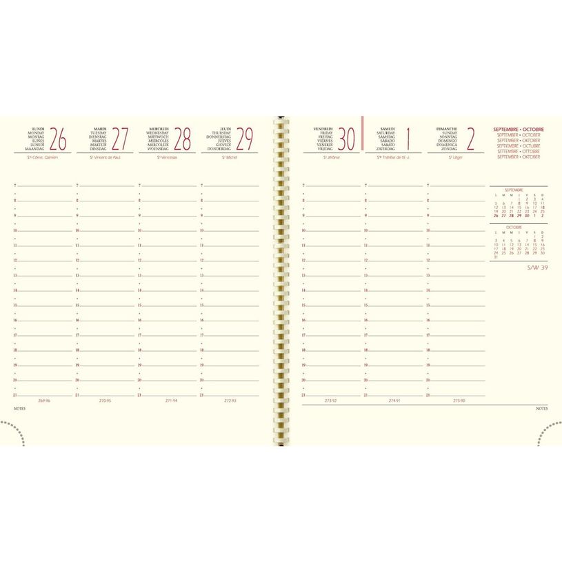 3660942081443-Agenda Rialto - 1 semaine sur 2 pages - 16 mois - 15 x 17 cm - havane - Exacompta-P_405128585_2-1