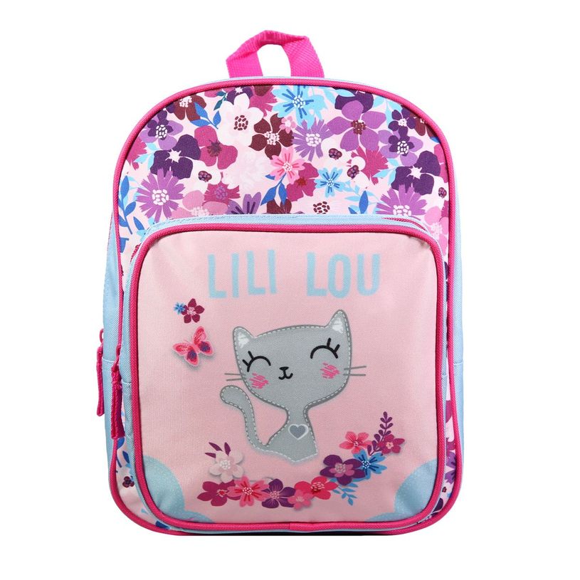 3666311012377-Sac à dos maternelle Lililou - 1 compartiment - rose - Bagtrotter-P_405128871_1-0