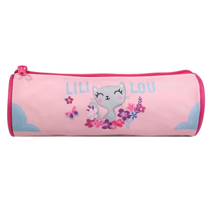 3666311012315-Trousse ronde Lililou - 1 compartiment - rose - Bagtrotter-P_405128877_1-0