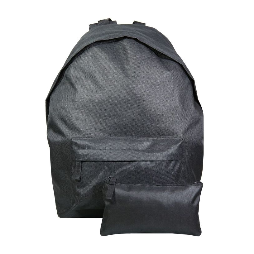 3666311010441-Sac à dos + 1 trousse - 1 compartiment - noir - avec 5 patchs garçon - Bagtrotter-P_405128950_2-1