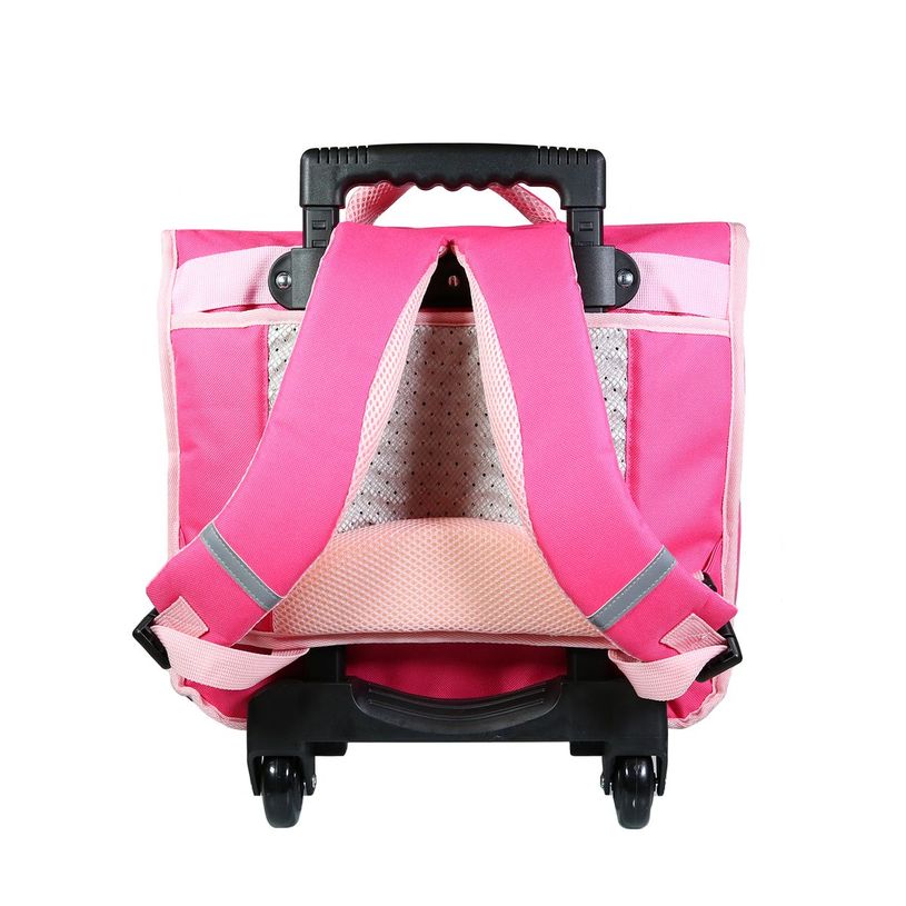3666311010304-Cartable à roulettes Phileas Danseuses 38 cm - 2 compartiments - rose - Bagtrotter-P_405128959_3-2