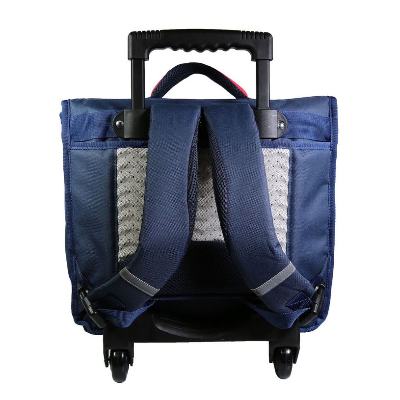 3666311010205-Cartable à roulettes Phileas Etoiles 38 cm - 2 compartiments - bleu - Bagtrotter-P_405128962_3-2